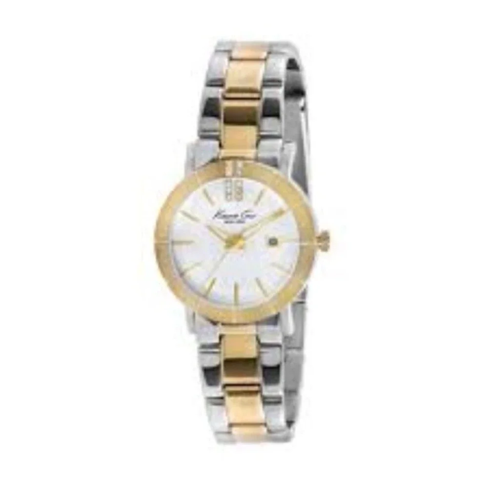 Kenneth Cole New York Analog Watch Two-Tone Stainless Steel Round Japanes Quartz